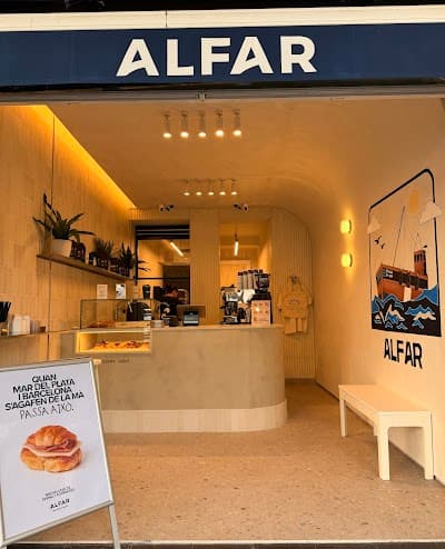 Interior of ALFAR - Medialunas & Café de Especialidad | Eixample Esquerra in Barcelona