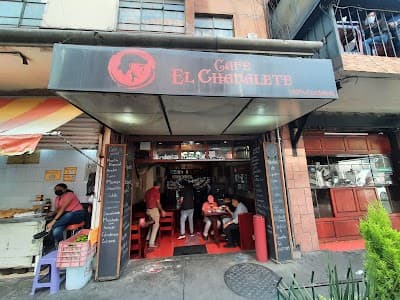 Interior of Café El Chavalete in CDMX