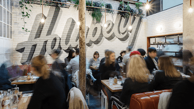 Interior of HolyBelly in Paris