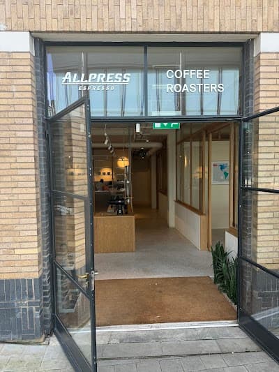 Interior of Allpress Coffee Roasters Manchester in Manchester M4 4AH