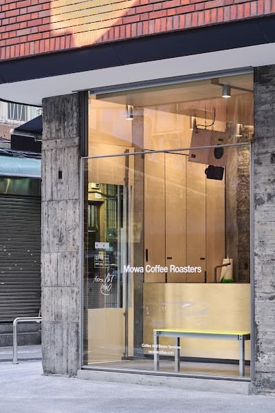 Interior of Mowa Coffee Roasters in Taipei City
