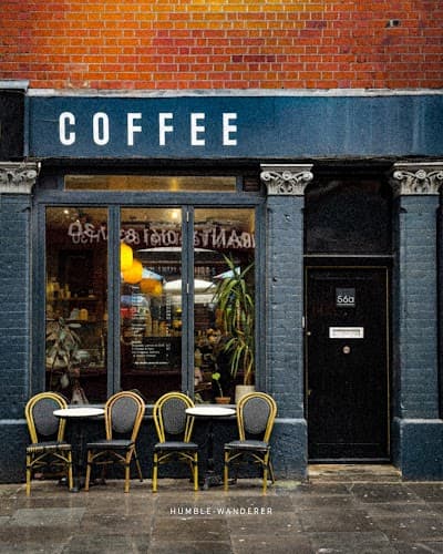 Interior of Just Between Friends Coffee in Manchester M4 1LG