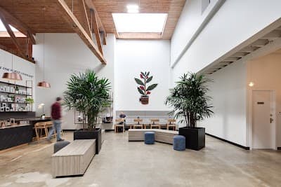 Interior of Pallet Coffee Roasters - Roastery, Cafe & HQ in BC V6A 1C4