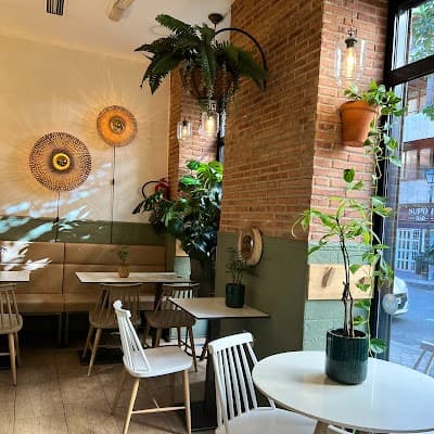 Interior of Café Green Bakery & Brunch. in 49