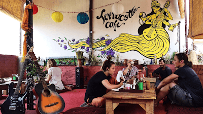 Interior of Terracota Green Café in Madrid