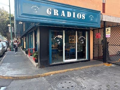 Interior of Gradios Deli-Café in CDMX