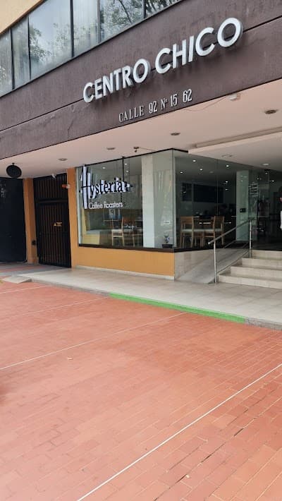 Interior of Hysteria Coffee Roasters in Bogotá