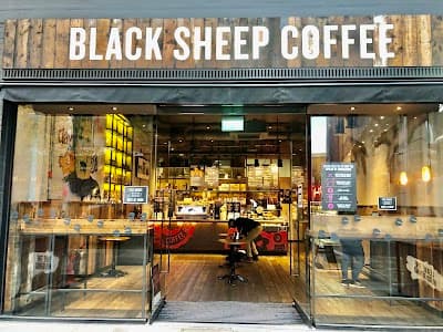 Interior of Black Sheep Coffee - Wood Street in London EC2V 7AN