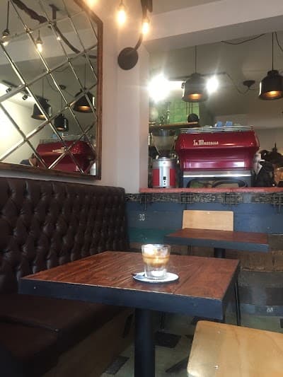 Interior of Cardinal Coffee House in CDMX