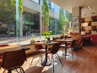 Interior of Cafe North in Manchester M4 4AA