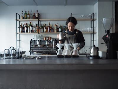 Interior of WOODBERRY COFFEE SHIBUYA in Tokyo 150-0011
