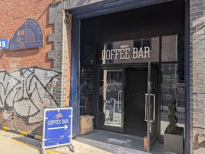 Interior of Mancoco Coffee Bar, Roastery & Barista Training School in Manchester M15 4GB