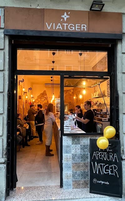 Interior of Viatger Café Brunch in Barcelona