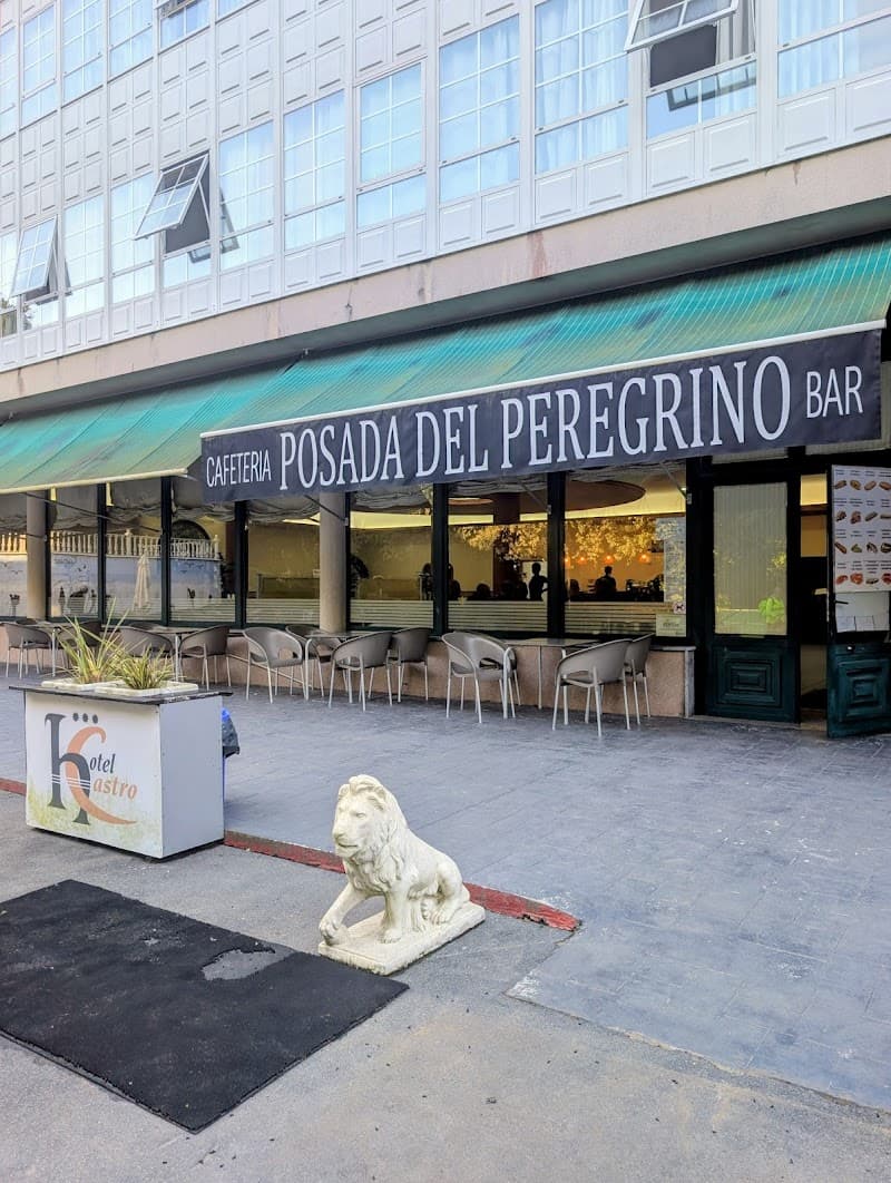 Interior of Cafeteria Posada del Peregrino bar in La Coruña