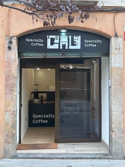 Interior of OMU’ Coffee in Barcelona