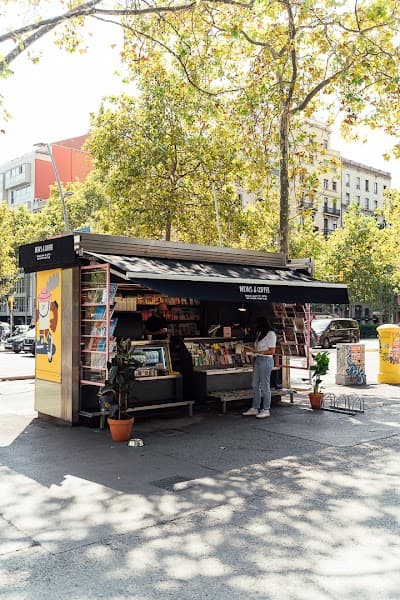 Interior of News & Coffee in Barcelona