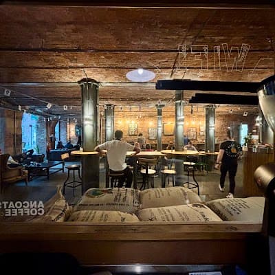 Interior of Ancoats Coffee Co. in Manchester M4 5BA