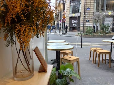 Interior of I.O Café in Paris